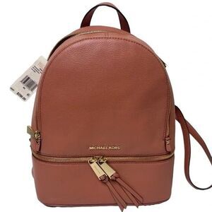Michael‎ Kors Sunset Peach Pebbled Leather Backpack